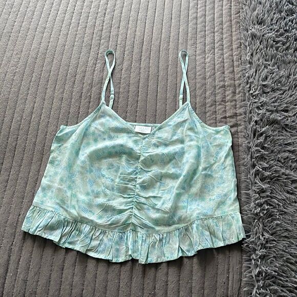 abound | Camisole Floral Print Ruched Ruffle - Picture 2 of 4